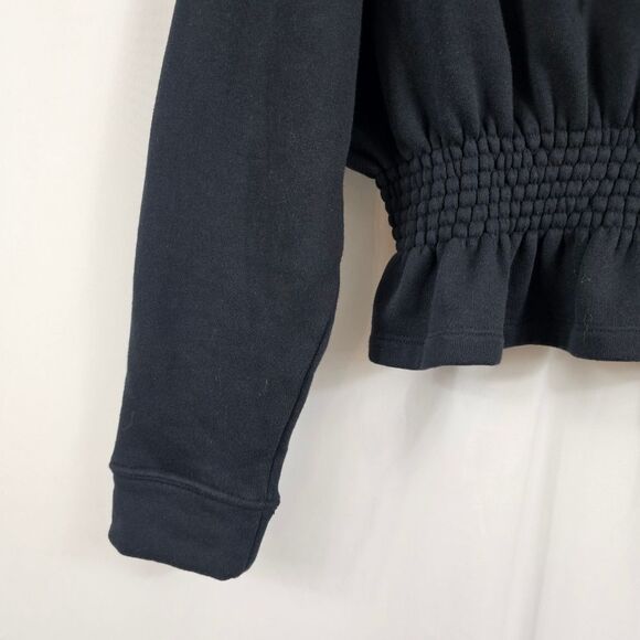 ba&sh Daris Cropped Hoodie in Black - Size 1 - Picture 7 of 12